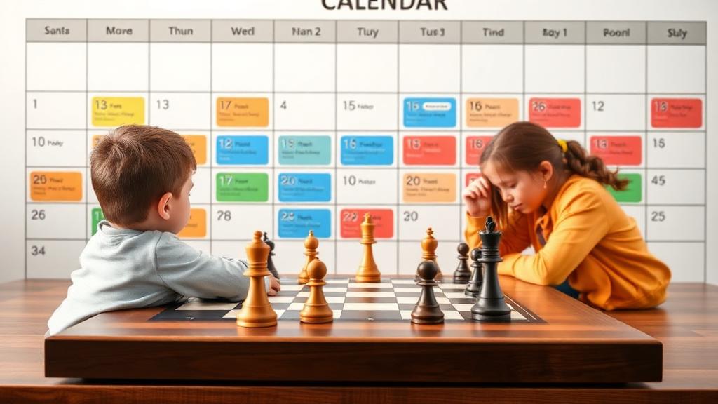 Weekly schedule showing balanced activity integration