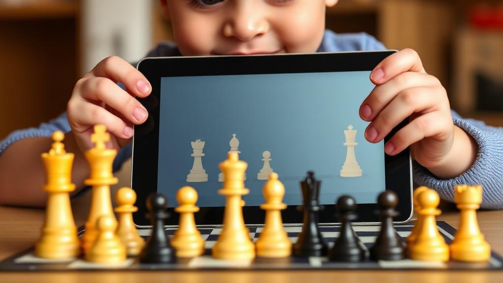 Young chess players in tournament setting applying hybrid learning skills