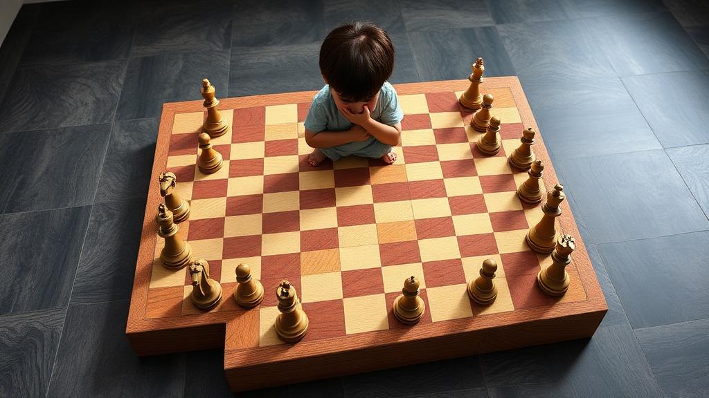 3D chess board showing spatial dimensions